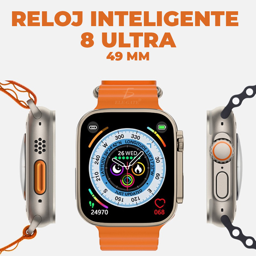 Reloj Inteligente H8 Ultra Compatible Con iPhone Y Android