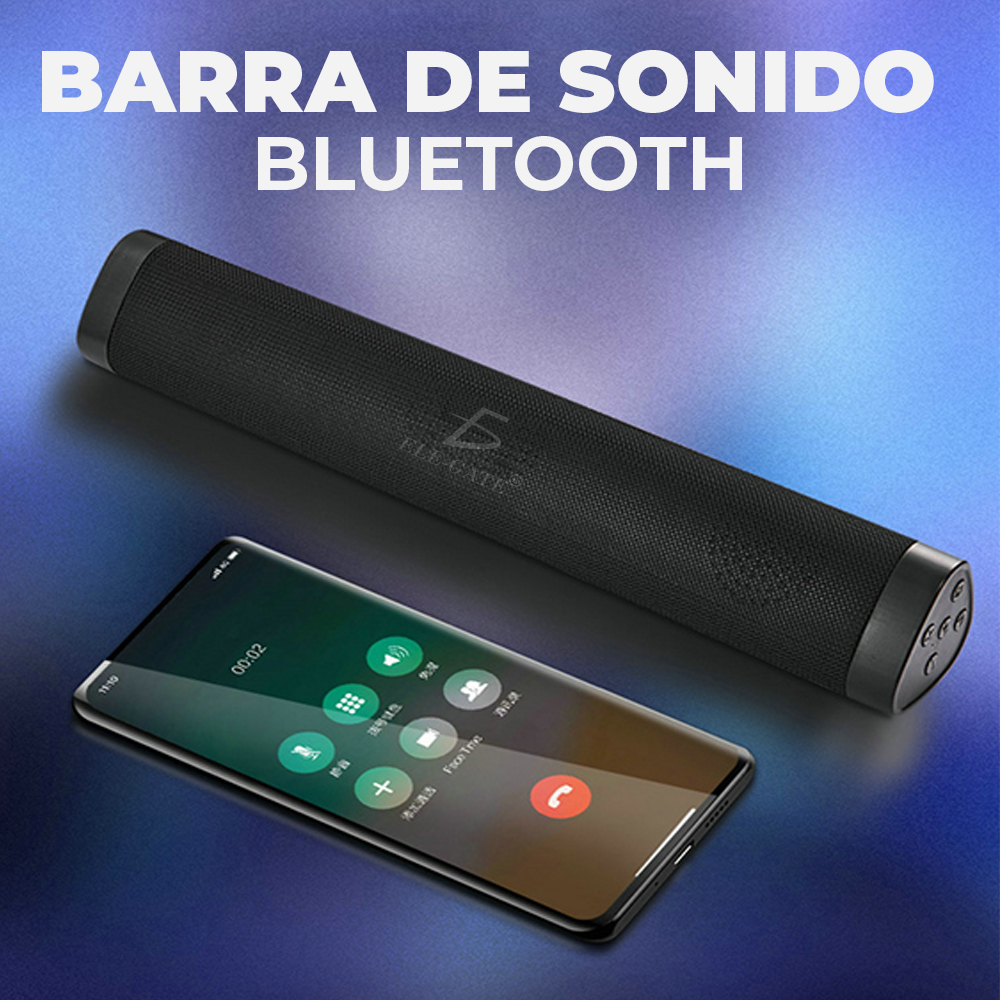Barra de Sonido Estéreo Bluetooth 5.0 Inalámbrico con Subwoofer