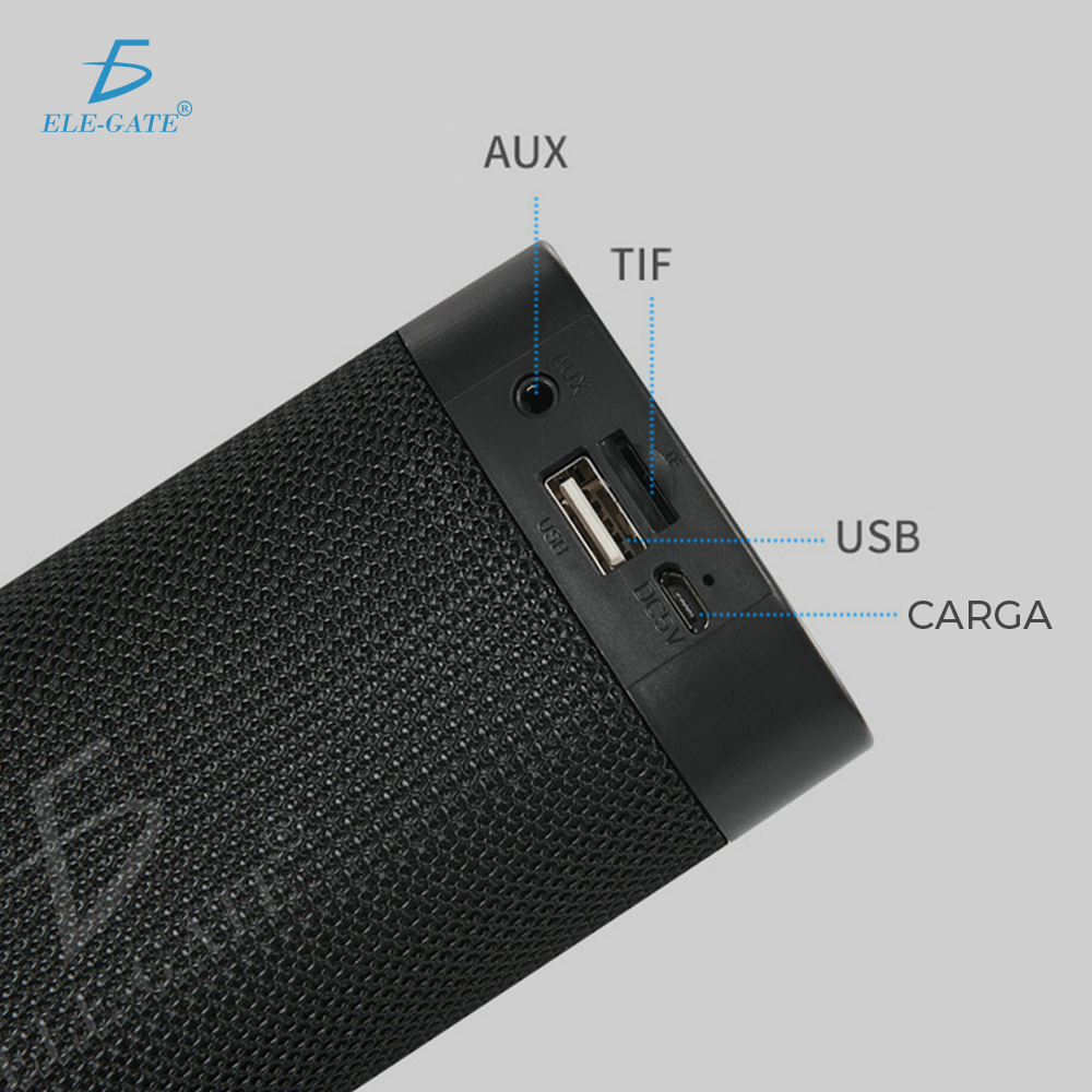 Altavoz barra de sonido A500 Bluetooth 5.0, 2 altavoces frontales. Entrada  USB, tarjeta micro SD y jack 3.5. Radio FM.