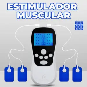 Maquina Digital de corriente TENS de Estimulación 3 en 1 para Alivio del Dolor y Entrenamiento