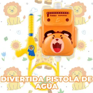 Mochila de Juguetes para Chorros de Agua Tanque de Agua de 44.0 fl oz Diseño de Leon.