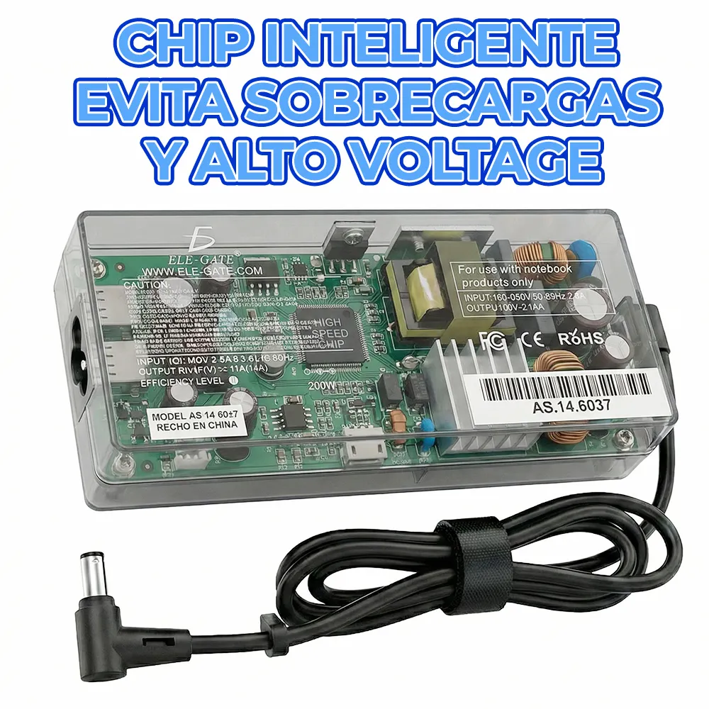 Cargador Para Laptop Compatible ASUS ROG 280W 20V 14A 60x37mm - Imagen 3