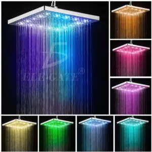 Cabezal De Ducha Con Sensor De Temperatura Y Luces Rgb