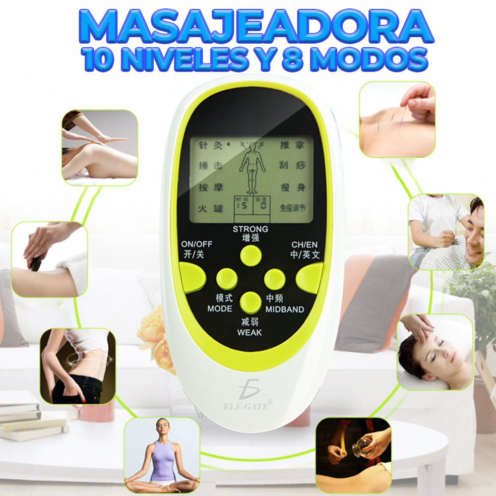 Gima - Máquina de TENS, inteligente, con pantalla amplia, para fisioterapia  y dolores musculares
