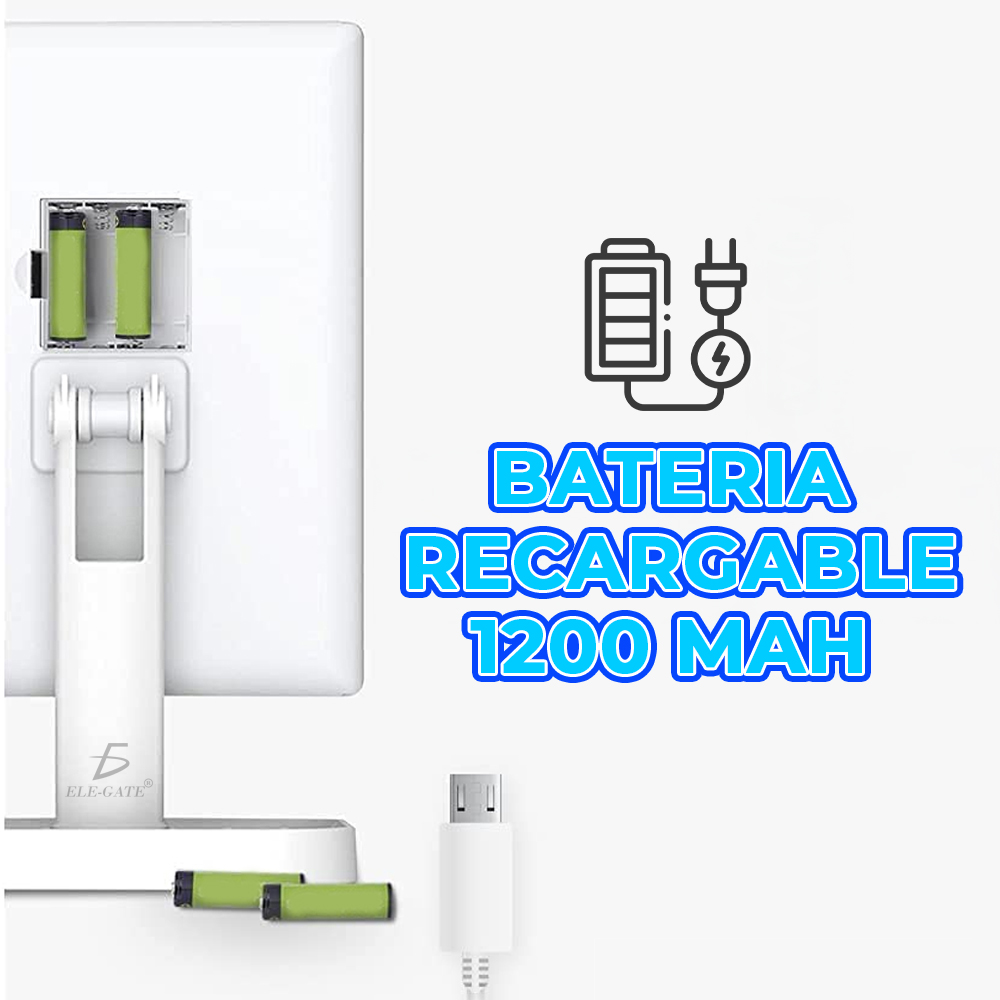 Espejo de Maquillaje Iluminado de Tres pliegues luz LED con Distintos Aumentos - Image 6