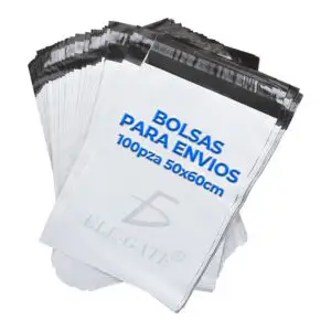 Paquete de 100pzs de Bolsas Sobres PolyMailer para Envió de Mensajería de 50 x 60 cm