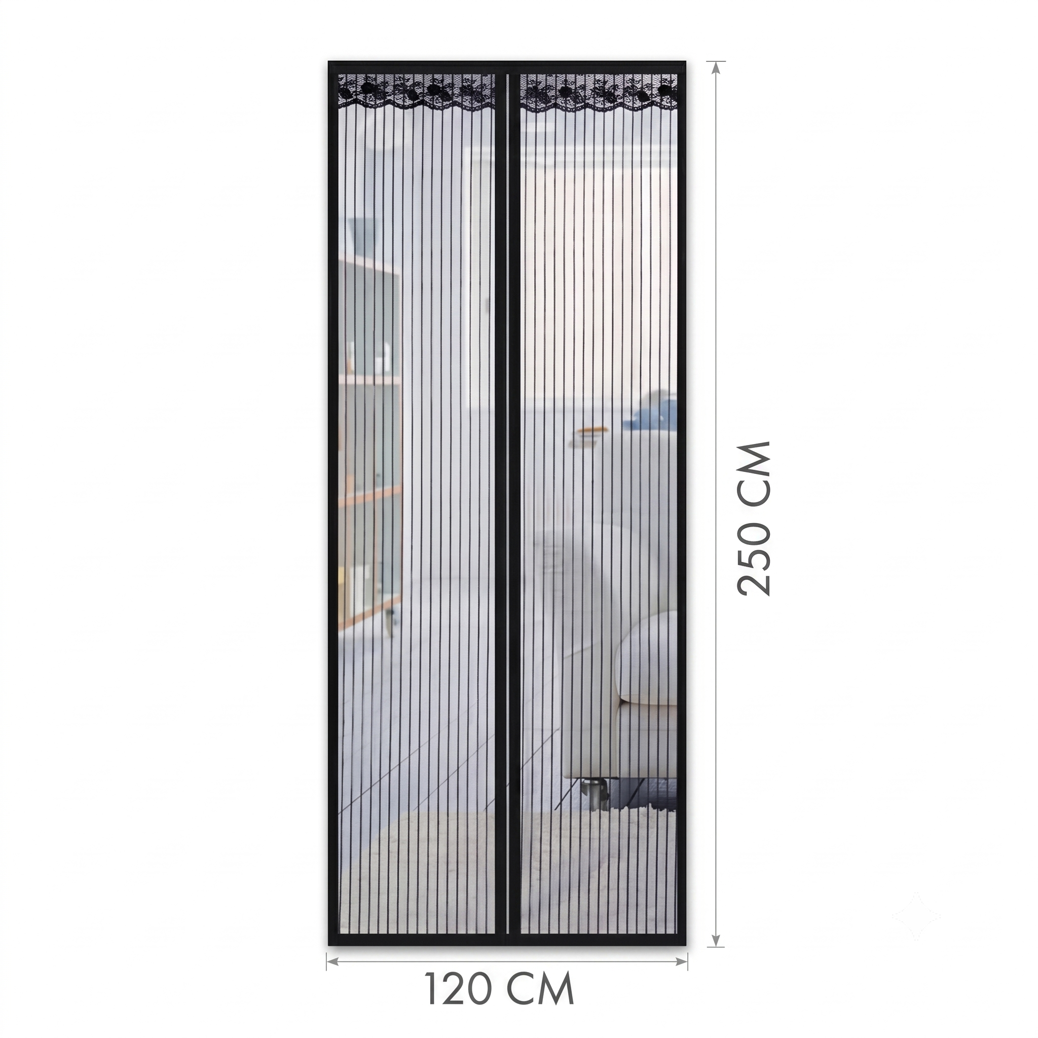 Cortina de Malla Transparente Mosquitera - Image 6