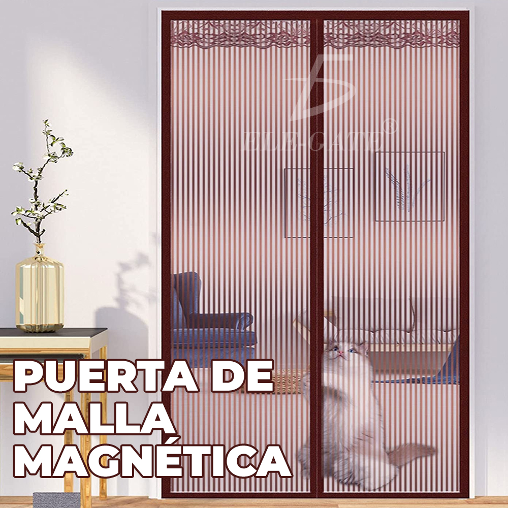 Puerta mosquitera magnética fácil de instalar, puertas mosquiteras  magnéticas sin taladrar para balcón, sala de estar, habitación de los niños  (color