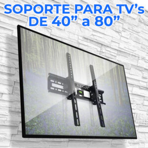 Soporte Ele-Gate HOLD.58 de pared para TV/Monitor de 32 a 70 negro