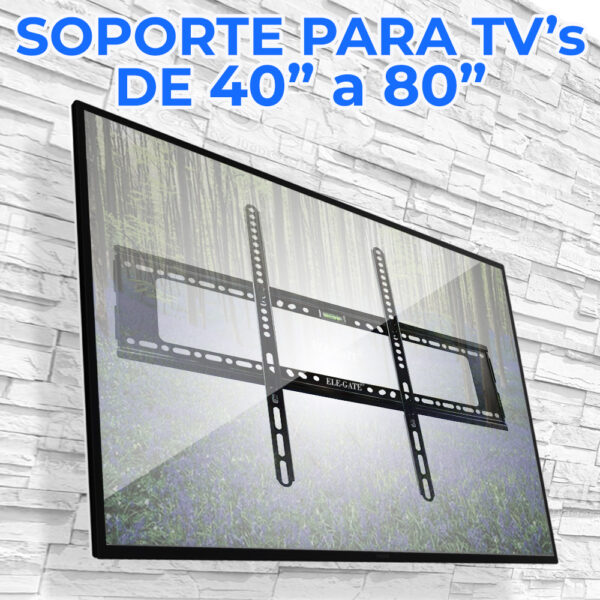 Soporte de pared con extensión de 40 a 80 pulgadas