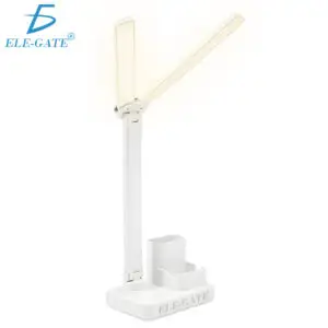 Lámpara de Escritorio LED de Doble Cabeza con 3 Modos de Iluminación