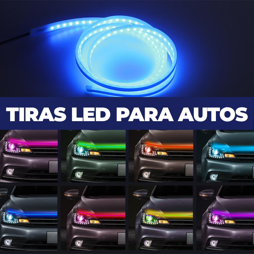 Tira de luces LED para exterior del coche fácil instalación Control por voz  Luces de tira LED para coche Ahorro de energía para parachoques ANGGREK  Otros