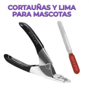 Cortaúñas para perros y gatos con lima