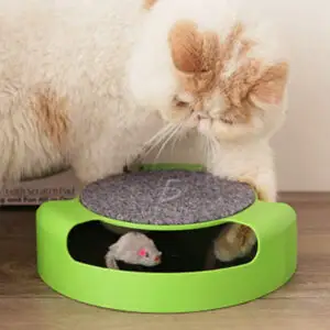 Juguete Giratorio para Gatos con Ratón