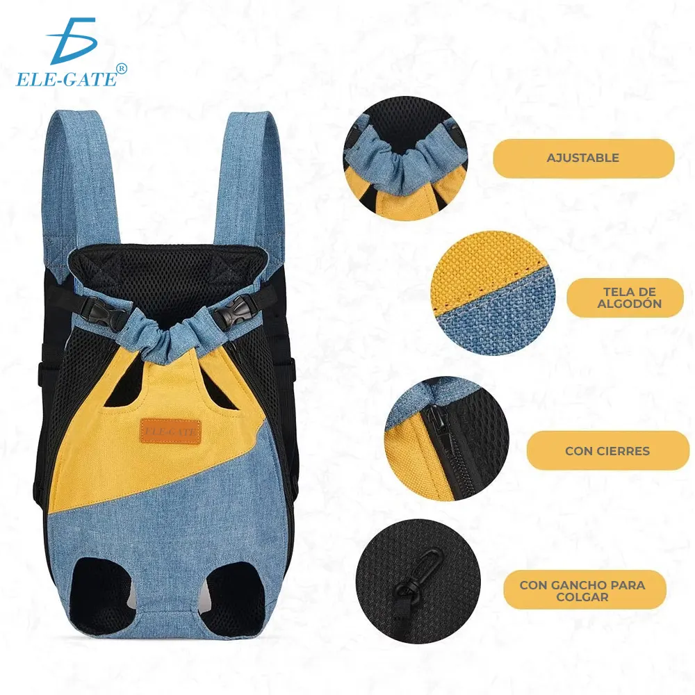 Bolso portátil de Cuatro Patas de Mascota para Viaje Divertido Talla S - Imagen 4