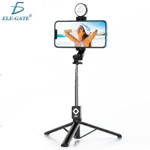 Soporte Plegable con Secciones Giratorias, Abrazadera y Obturador Remoto Incluido