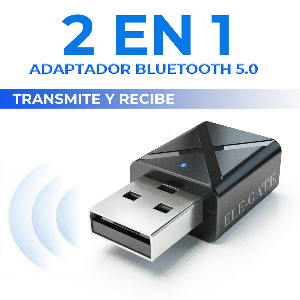 Transmisor y Receptor de Audio USB Bluetooth 5.0 - Conectividad
