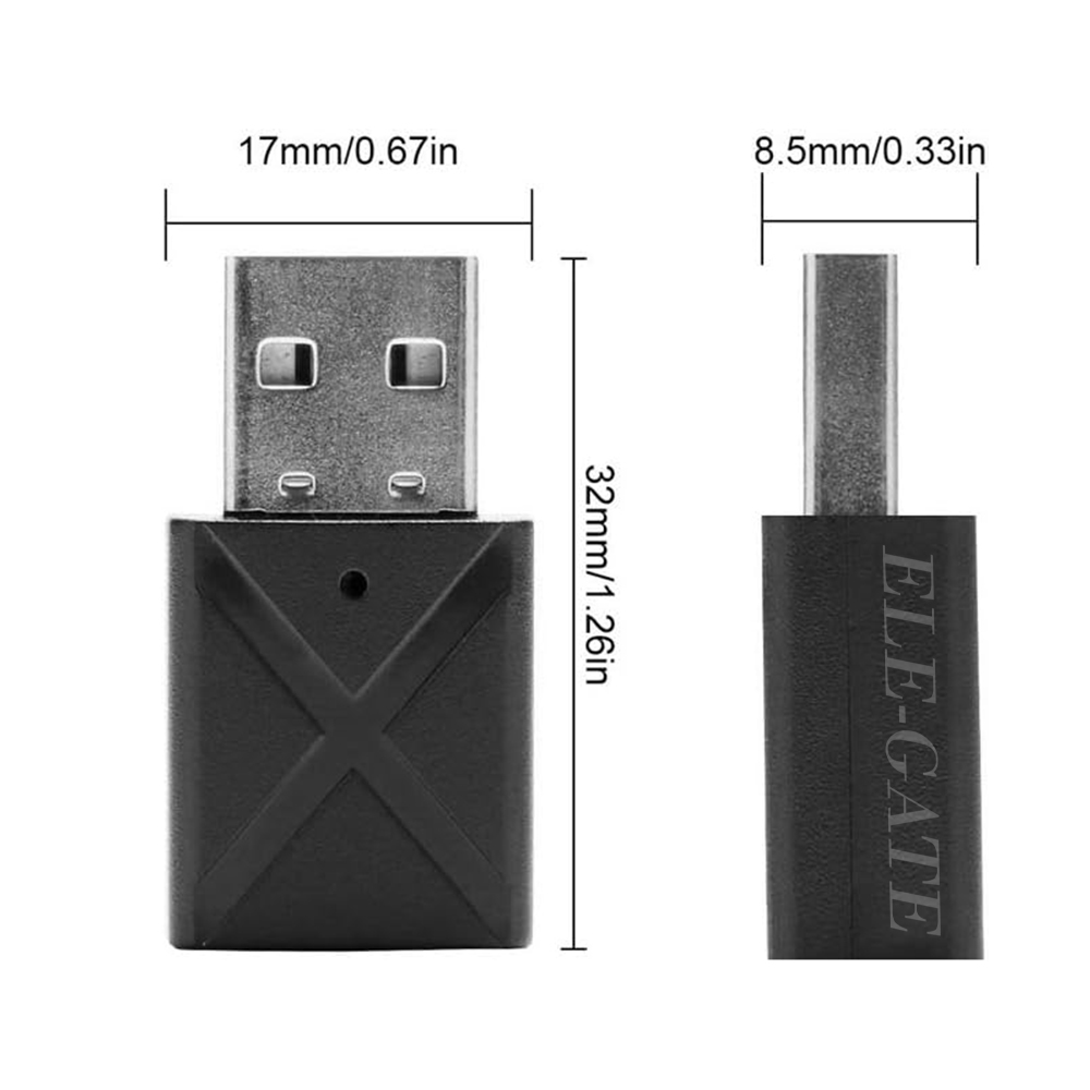 Transmisor y Receptor de Audio USB Bluetooth 5.0 - Conectividad Inalámbrica  de Alta Calidad - ELE-GATE
