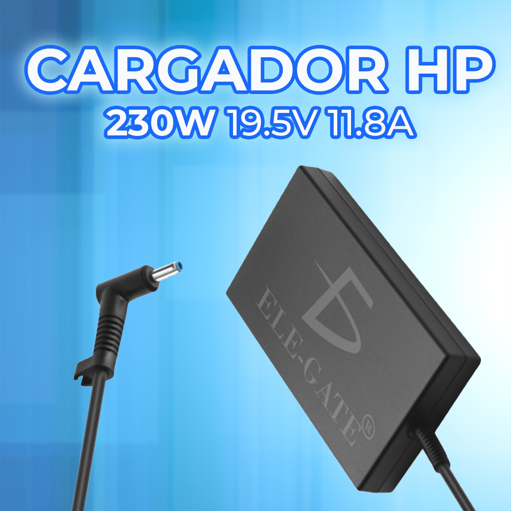 Cargador Laptop Hp 19.5V 2.31A 40W Punta Azul - ELE-GATE