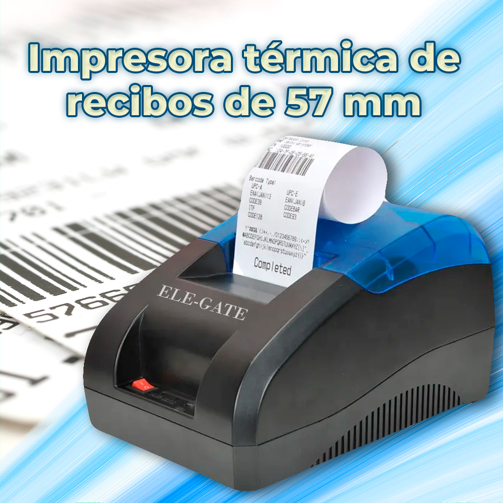 Mini Impresora Térmica Portátil Bluetooth, Inalámbrica, Para Tickets y  Recibos POS PDV, 58mm