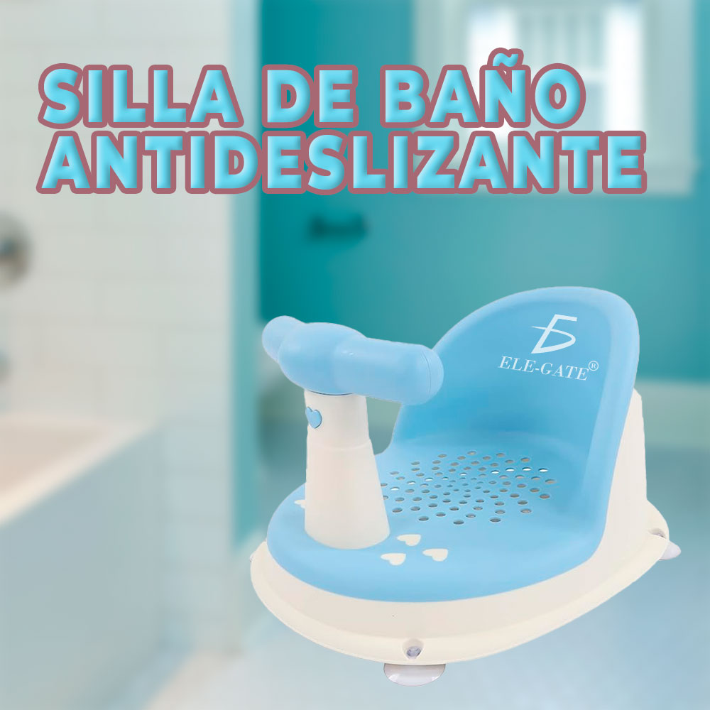 Asiento de Baño para Bebé con Respaldo y Ventosas Antideslizantes -  Comodidad y Seguridad en el Baño - ELE-GATE