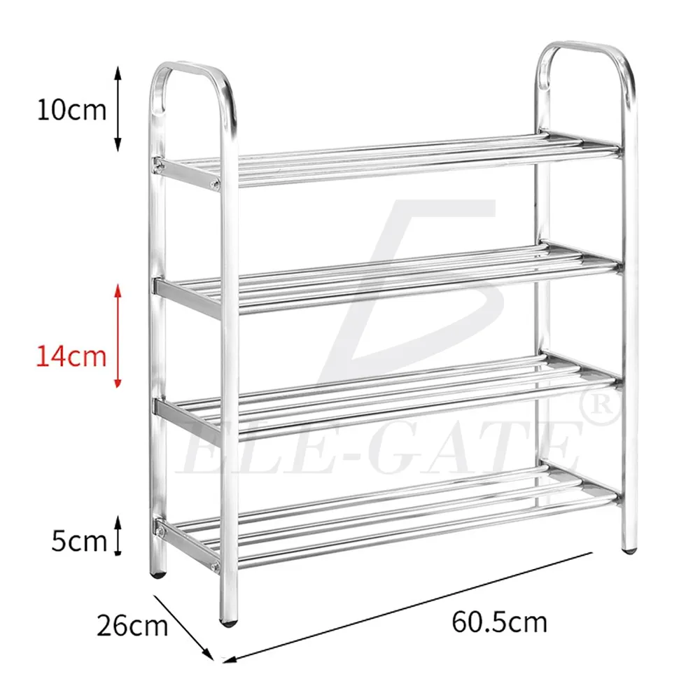 Organizador de Zapatos de 4 Niveles de Acero Inoxidable - Imagen 5
