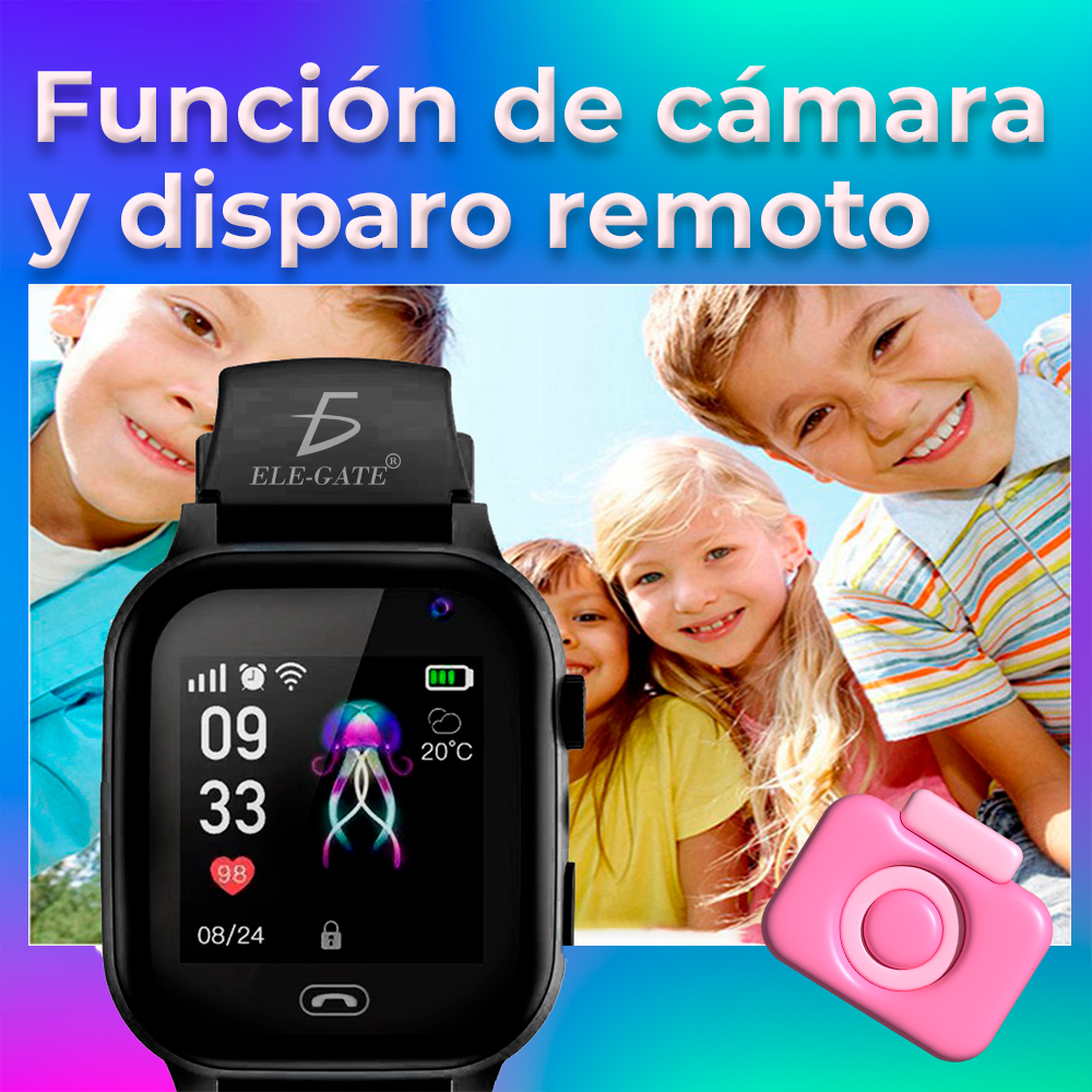 Smartwatch infantil - DAM ELECTRONICS GPS localizador DS06 para niños.  Intercomunicador, area de seguridad, comunicación de 2 vías., Azul