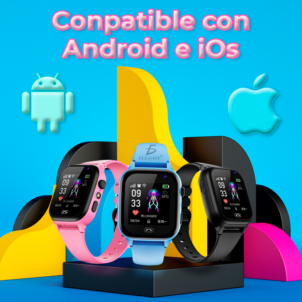 Reloj Inteligente Niños Q12 Chip Gps Android Ios // Rosado
