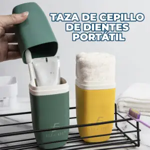Estuche Impermeable y Portátil para Cepillos de Dientes.