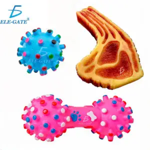 Juguetes Masticables para Mascotas con Chirriante -  3 Juguetes (Color Aleatorio)