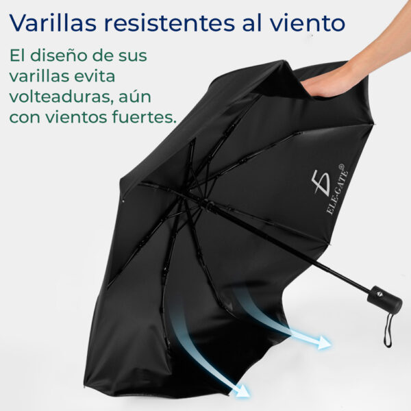 MONTOJ - Paraguas De Viaje Con Protección UV Y Botón De Apertura