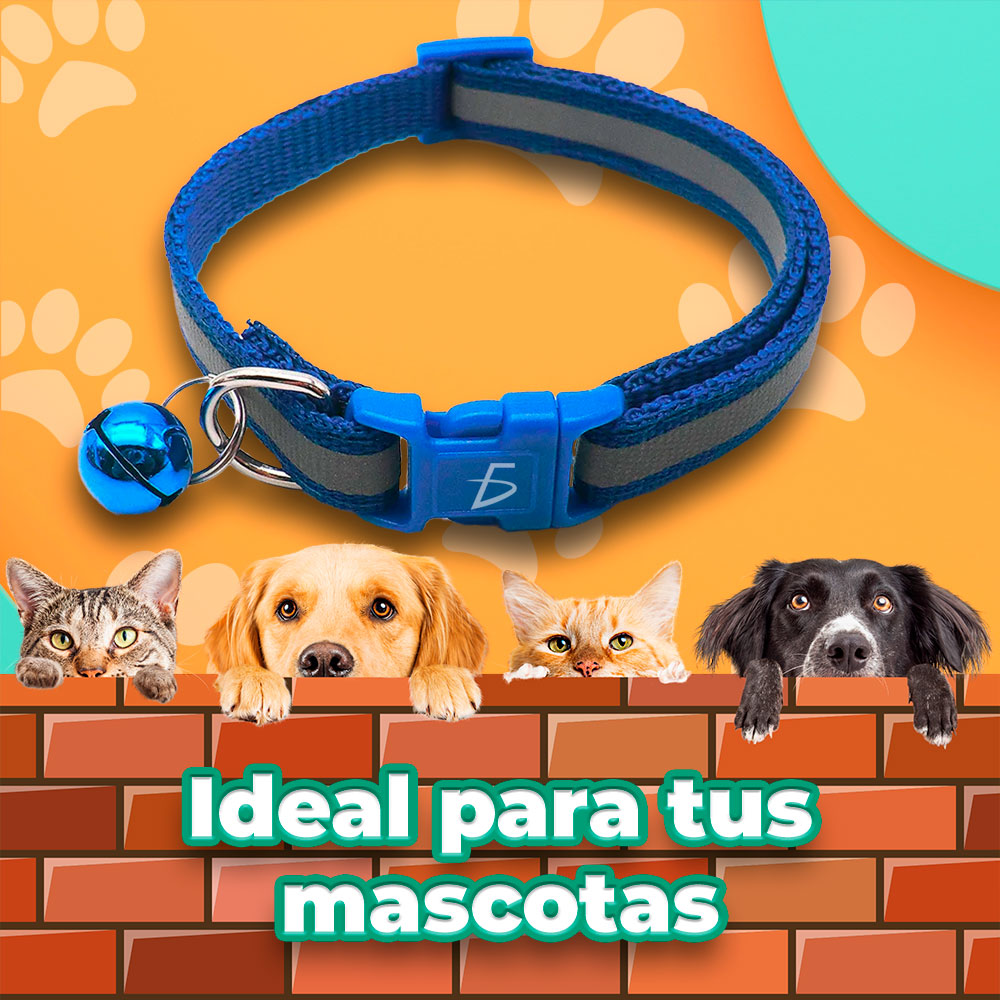 Collar Para Perro Gato Mascota Iluminado Con Luz Led Forma:M - ELE-GATE