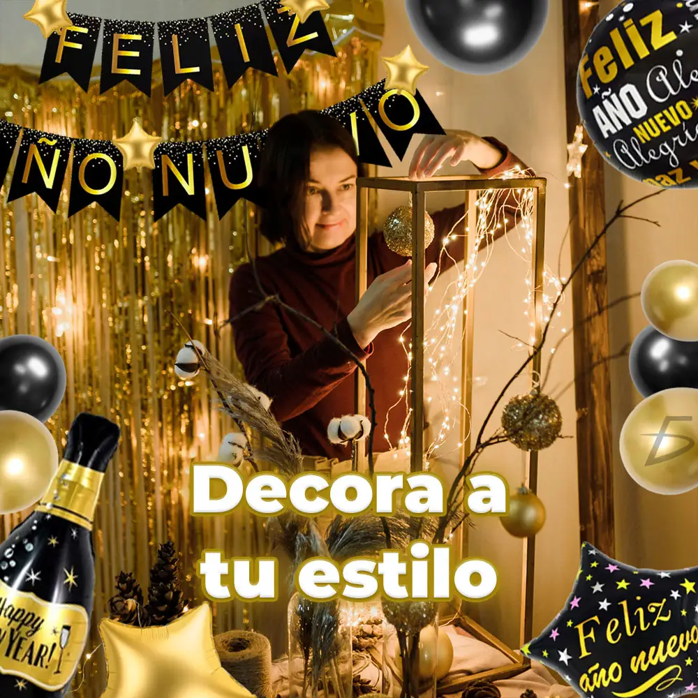 Set de Globos de Fiesta Año Nuevo: Elegancia para Celebrar - Imagen 4