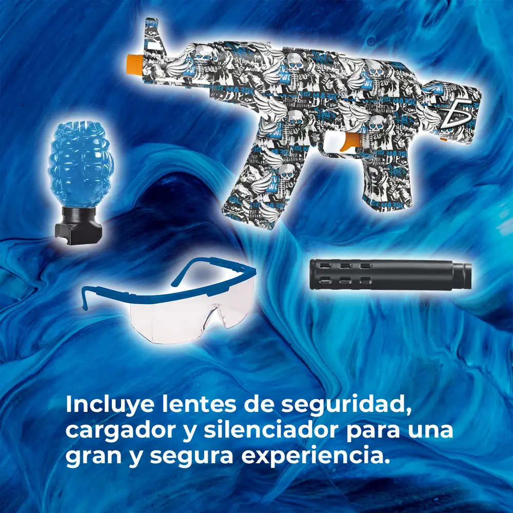 Pistola de juguete AK 47 de Municiones Hidrogel - Imagen 4