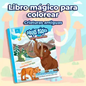 Libro Infantil para Colorear: Animales Prehistóricos
