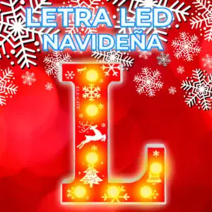 Brillante Letra L Navideña: Ilumina tu Espacio con Estilo
