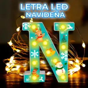 Letra N Navideña - Detalles Elegantes para Decorar tu Hogar