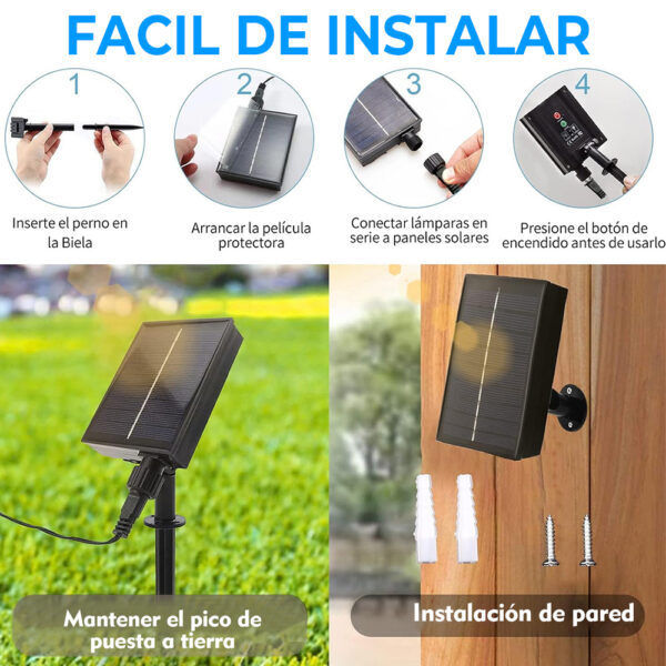 Guirnalda Solar de 20 Metros con 200 Luces LED RGB - Image 2
