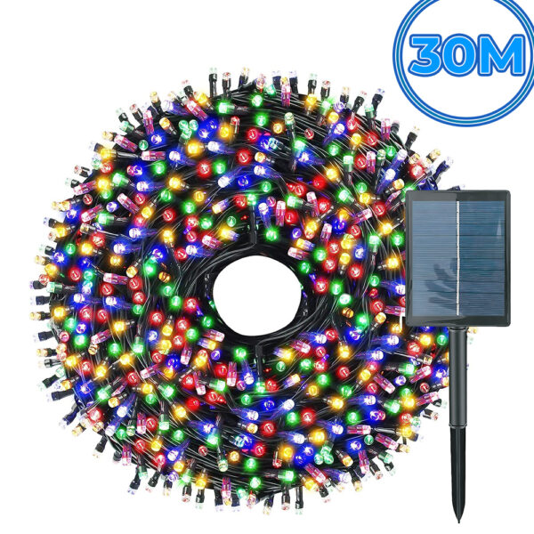 Serie Solar de 30 Metros con 300 Luces LED RGB - Image 3