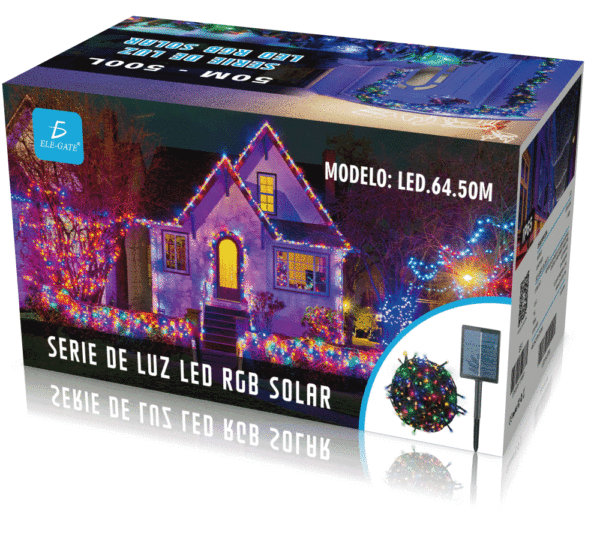 Guirnalda Solar de 50 Metros con 500 Luces LED RGB - Image 4
