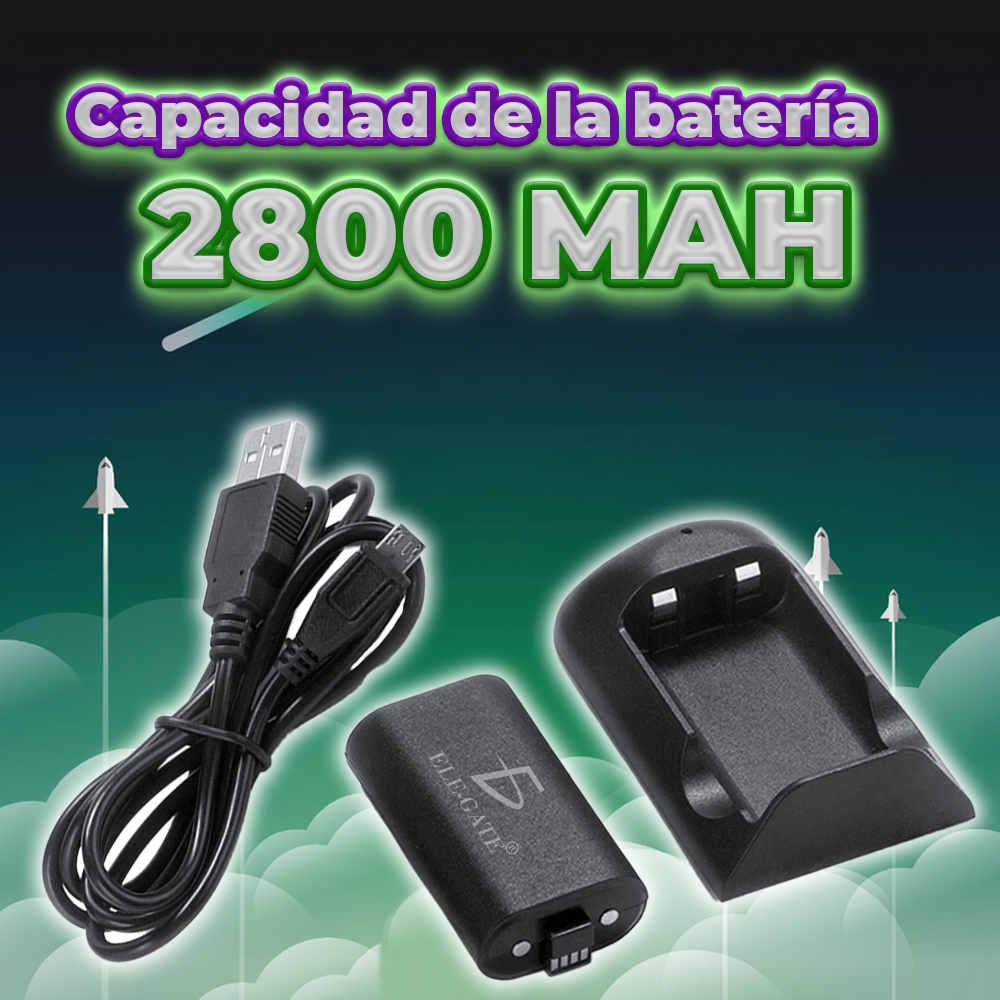 Batería Para Control De Xbox 360 Kit Carga Y Juega - ELE-GATE