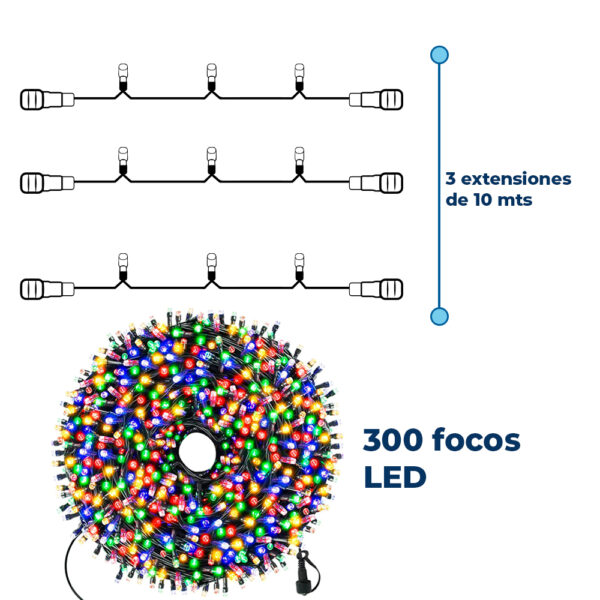 Guirnalda LED de 300 Luces RGB - Image 5
