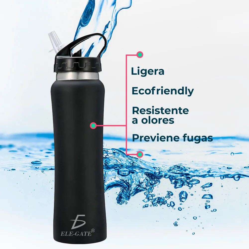 Botella Deportiva Aislada de Acero Inoxidable de 600 ml - Capacidad Térmica para Mantener tus Bebidas Frías o Calientes - Imagen 3