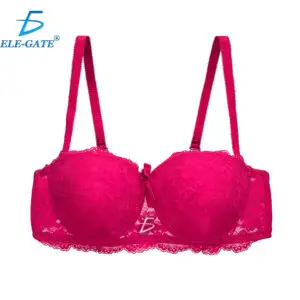 Brasier Con Aro Con Encaje y Diseño Floreado