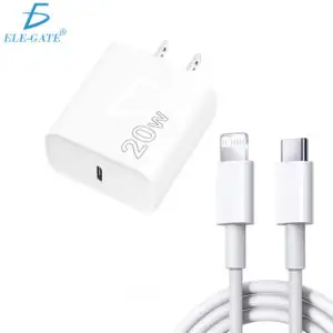 Kit de Carga Rápida: Cargador Tipo C de 20 W + Cable Tipo C a IP de 2 metros