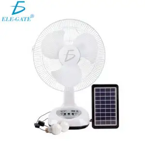 Ventilador 12 Pulgadas De Panel Solar con Ajuste de 3 velocidades  y Batería de Larga duración