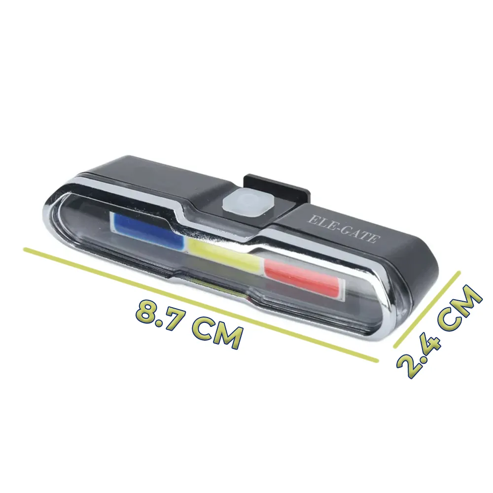 Luz Tricolor para Bicicleta con 4 Horas de Uso Continuo - Imagen 4