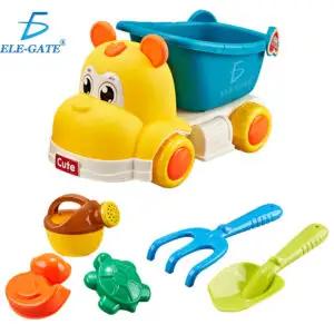 Set de playa super Kawaii de 6 piezas incluye camión de hipopótamo