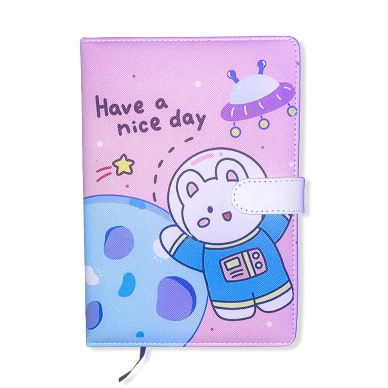 Cuaderno Kawaii de 100 Hojas con Pasta Acolchonada y Cierre Magnético ...