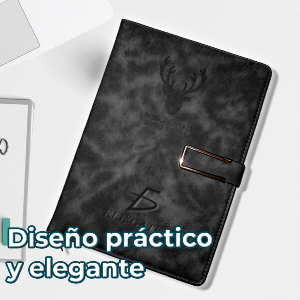 Libreta Elegante con Portada Acolchonada y Cierre Magnético - Image 3